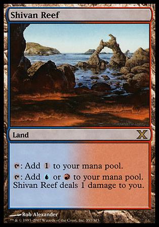 Magic the Gathering: 10th Edition (Base Set) card 357 Shivan Reef