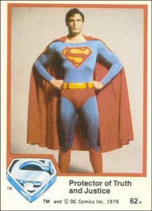 Superman (Movie) Series 1 (Base Set) card 62 Protector of Truth and Justice