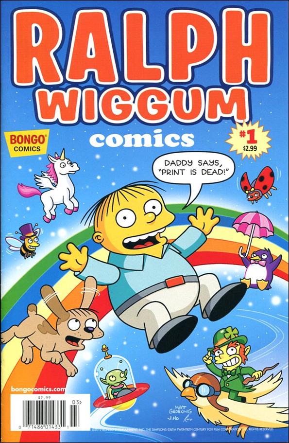 Simpsons One-Shot Wonders: Ralph Wiggum Comics issue 1-E "Daddy Says Print Is Dead!" Cover
