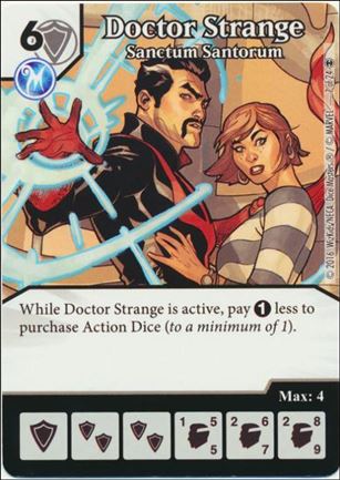 Marvel Dice Masters Doctor Strange card 7 Doctor Strange: Sanctum Santorum 