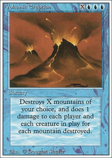 Magic the Gathering: Revised (Base Set) card 89 Volcanic Eruption