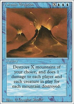 Magic the Gathering: Revised (Base Set) card 89 Volcanic Eruption