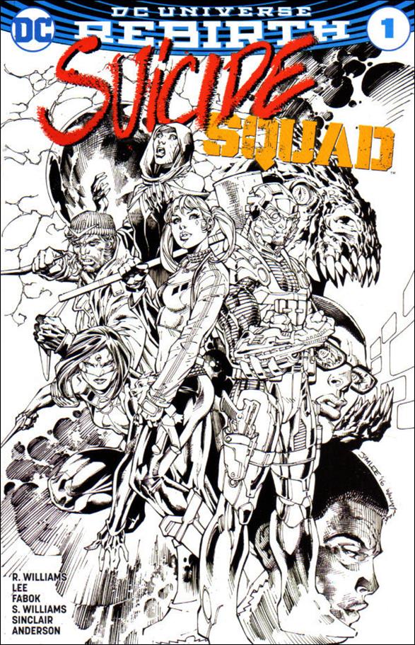Suicide Squad (2016)  issue 1-U Jim Lee Black & White Cover