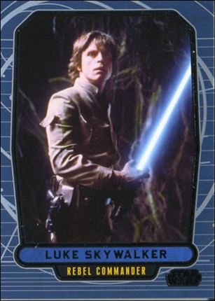 Star Wars Galactic Files (Base Set) card 123 Luke Skywalker Rebel Commander