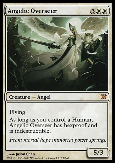 Magic the Gathering: Innistrad (Base Set) card 3 Angelic Overseer