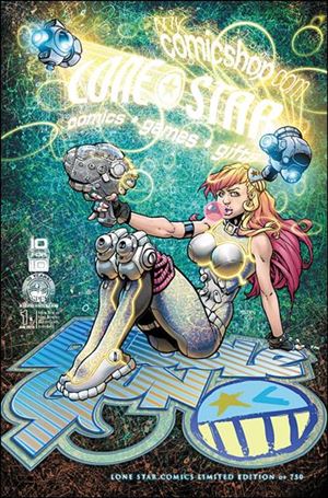 BubbleGun (2013) issue 1-D02 Mike Bowden Lone Star Comics Cover 1/750