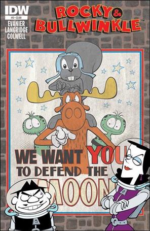 Rocky and Bullwinkle issue 3 Roger Langridge Cover