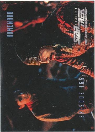 Star Trek: The Next Generation - The Episode Collection Season Seven (Base Set) card 684 Homeward, Episode 165-C