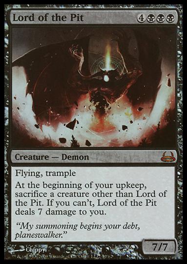 Magic the Gathering: Duel Decks: Divine vs. Demonic (Base Set) card 30 Lord of the Pit