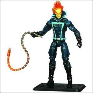 Marvel Universe (Series 2) figure 030-B Ghost Rider (Johnny Blaze) - Loose