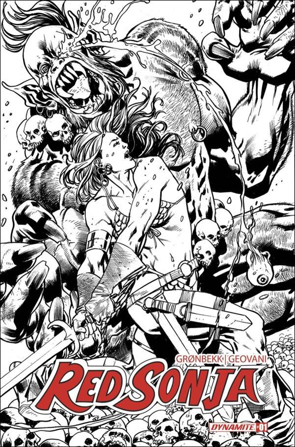 Red Sonja (2023) issue 1-S Bryan Hitch 1:20 Line Art Cover