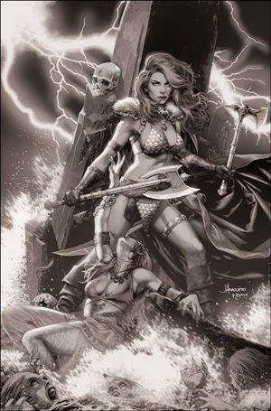 Red Sonja (2021) issue 2-L Jay Anacleto 1:15 Black & White Virgin Cover