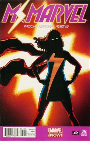 Ms. Marvel (2014)  issue 2-E Jamie McKelvie Purple Logo Cover (4th Printing)
