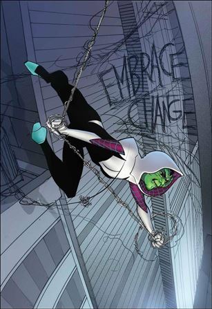 Spider-Gwen: Ghost Spider issue 5-B Pasqual Ferry Skrulls Cover