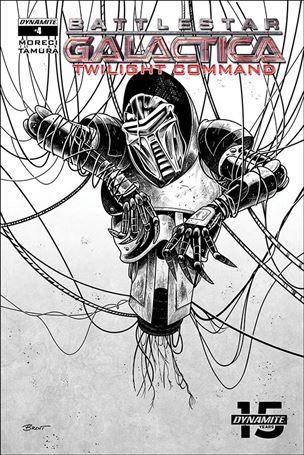 Battlestar Galactica: Twilight Command issue 4-C Brent Schoonover 1:10 Black & White Cover