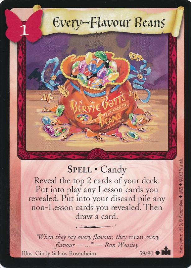 Harry Potter: Adventures at Hogwarts (Base Set) card 59 Every-Flavour Beans