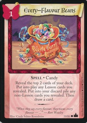 Harry Potter: Adventures at Hogwarts (Base Set) card 59 Every-Flavour Beans