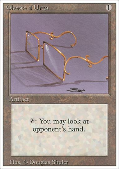 Magic the Gathering: Revised (Base Set) card 249 Glasses of Urza