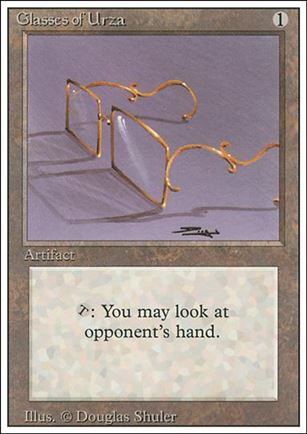 Magic the Gathering: Revised (Base Set) card 249 Glasses of Urza