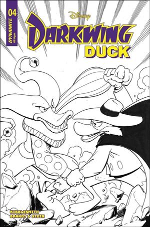 Darkwing Duck (2025) issue 4-I Mark Bagley B&W 1:10 Cover