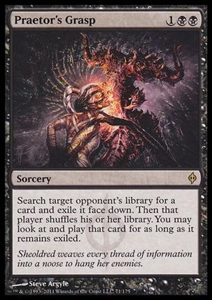 Magic the Gathering: New Phyrexia card 71 Praetor's Grasp