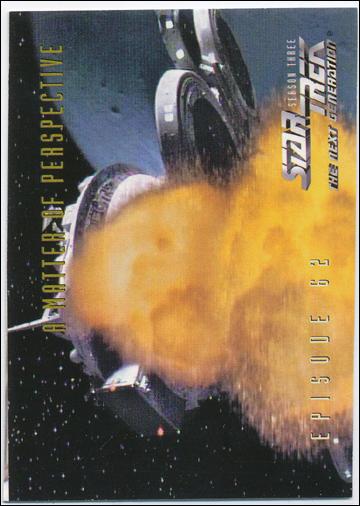 Star Trek: The Next Generation - The Episode Collection Season Three (Base Set) card 271 A Matter of Perspective, Episode 62A