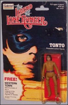 Legend of the Lone Ranger (Movie) Action Figures figure 2-B Tonto (Western Town Offer Card)