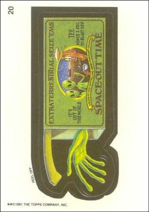 Wacky Packages (Base Set) card 20 Extraterrestrial Seize'ems