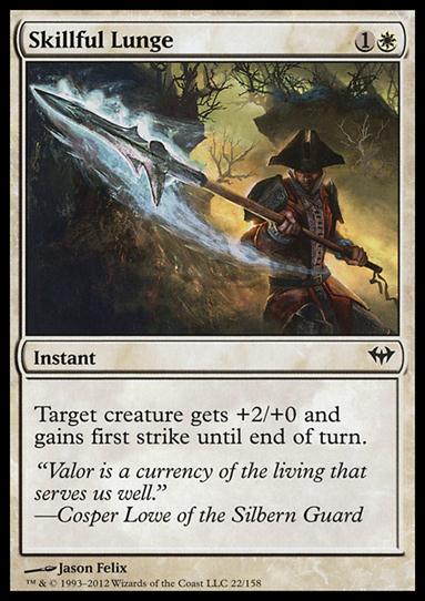 Magic the Gathering: Dark Ascension (Base Set) card 22 Skillful Lunge