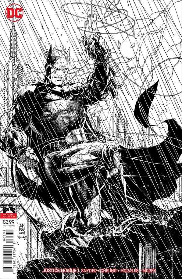 Justice League (2018) issue 1-F Jim Lee Black & White Cover