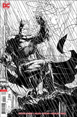 Justice League (2018) issue 1-F Jim Lee Black & White Cover