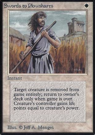 Magic the Gathering: Limited Edition Alpha (Base Set) card 40 Swords to Plowshares