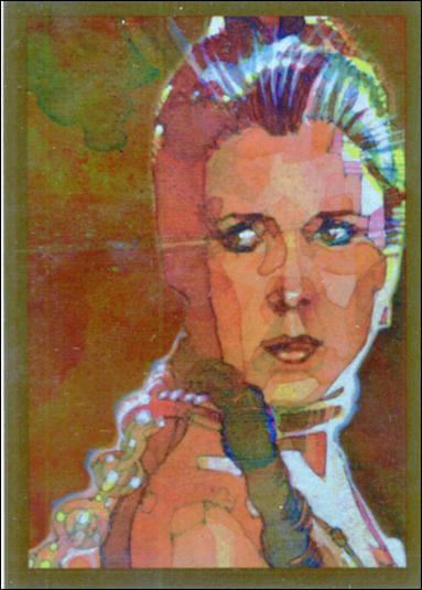 Star Wars Galaxy: Series 7 (Foil Subset) card 7-B Slave Leia - Bronze Foil