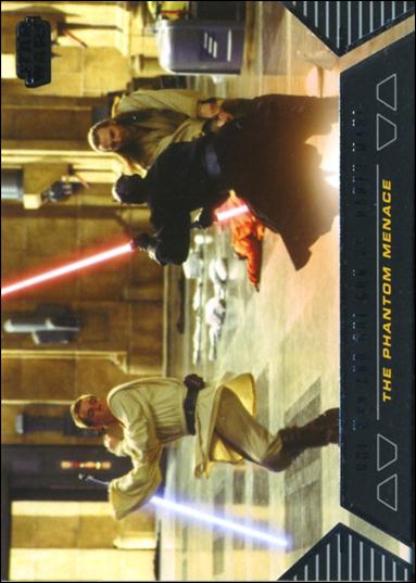 Star Wars Galactic Files (Duels of Fate Subset) card DF-1 Obi-Wan and Qui-Gon vs. Darth Maul