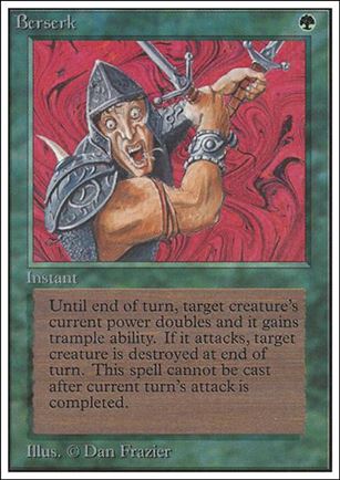 Magic the Gathering: Unlimited (Base Set) card 186 Berserk