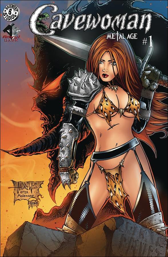 Cavewoman: Metal Age issue 1-C Andrew Magnum Monster Cover 1/350