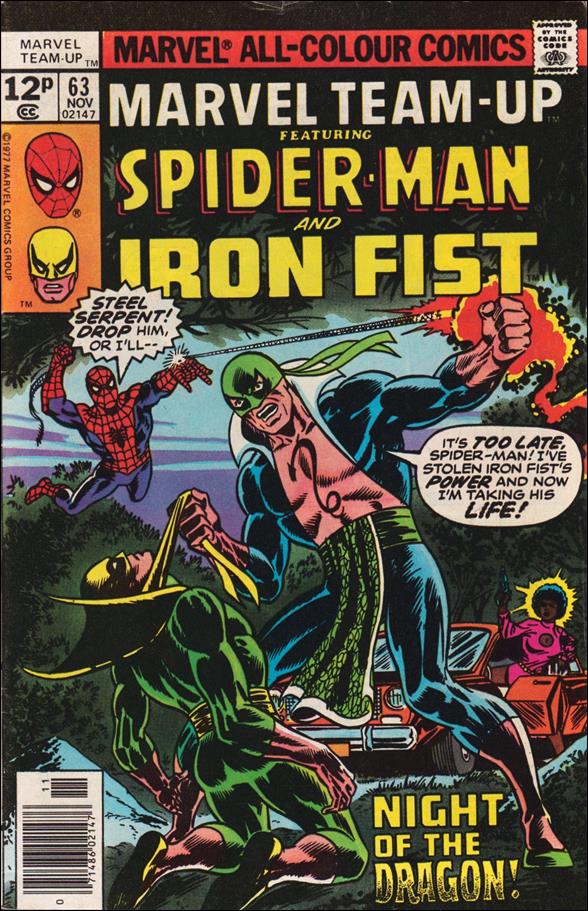 Marvel Team-Up (1972) issue 63-B UK Price Cover