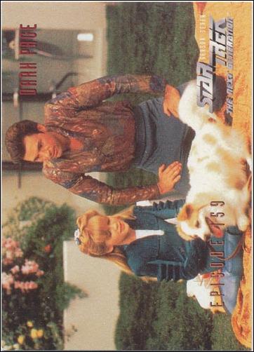 Star Trek: The Next Generation - The Episode Collection Season Seven (Base Set) card 665 Dark Page, Episode 159-B