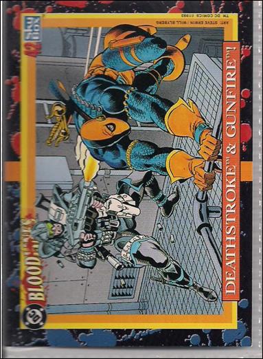 DC Bloodlines (Base Set) card 42 Deathstroke & Gunfire!