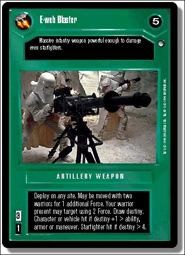 Star Wars: Hoth Limited (Base Set) card 77 E-Web Blaster