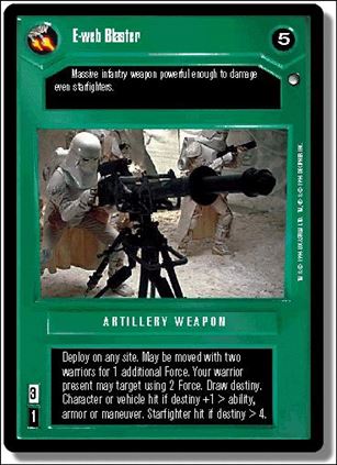 Star Wars: Hoth Limited (Base Set) card 77 E-Web Blaster