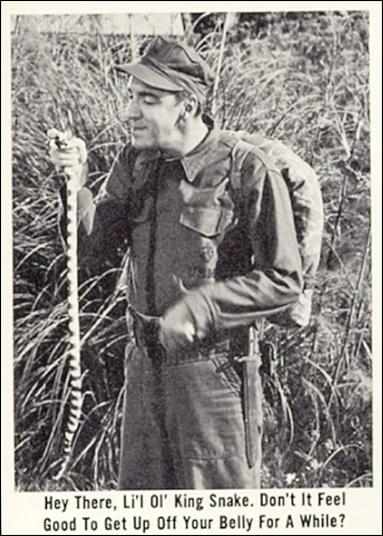 Gomer Pyle (Base Set) card 46 Hey There, Li'l Ol' King Snake. Don't it Feel Good