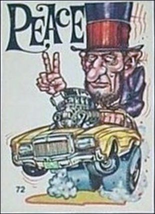 Oddest Odd Rods (Base Set) card 72 Peace (Fan Art on Back)