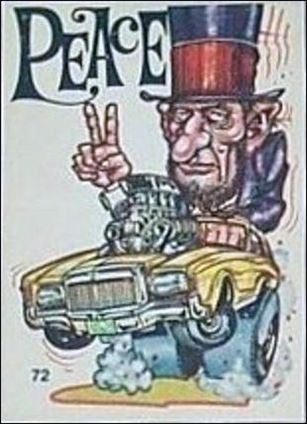 Oddest Odd Rods (Base Set) card 72 Peace (Fan Art on Back)