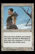 Magic the Gathering: Portal (Base Set) card 32 Stern Marshal