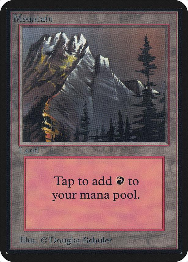 Magic the Gathering: Limited Edition Alpha (Base Set) card 289-B Mountain