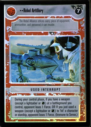 Star Wars: Reflections III (Base Set) card 179 Rebel Artillery