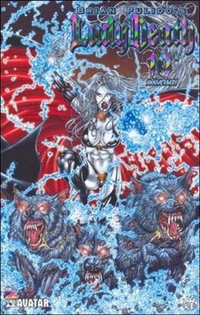 Brian Pulido's Lady Death #1 10th Anniversary issue 1-K Prism Foil Cover