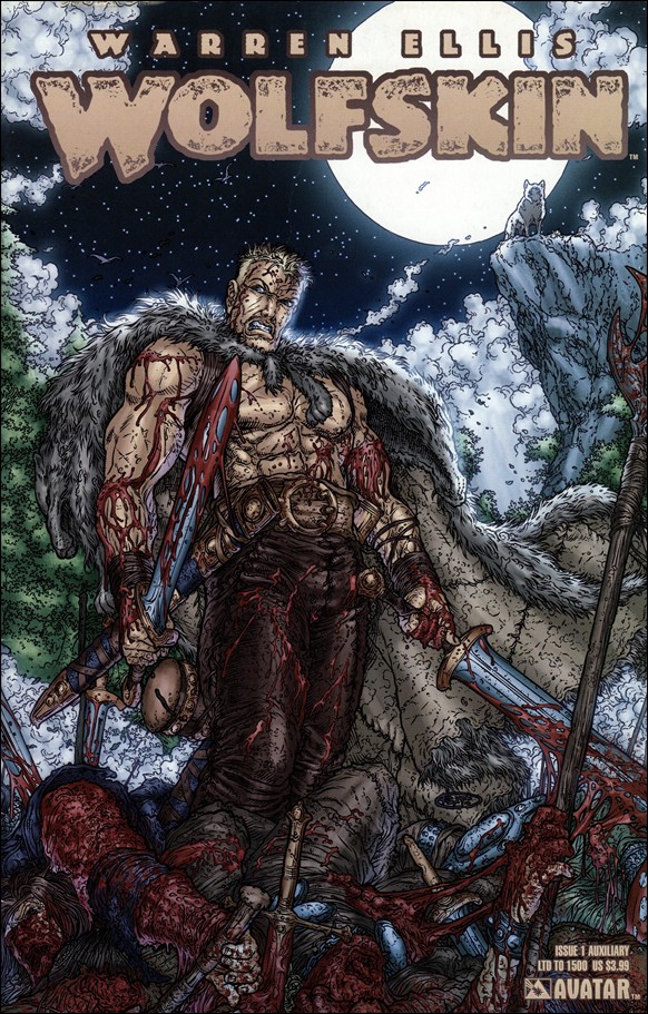 Warren Ellis Wolfskin issue 1-E Auxiliary Cover 1/1500