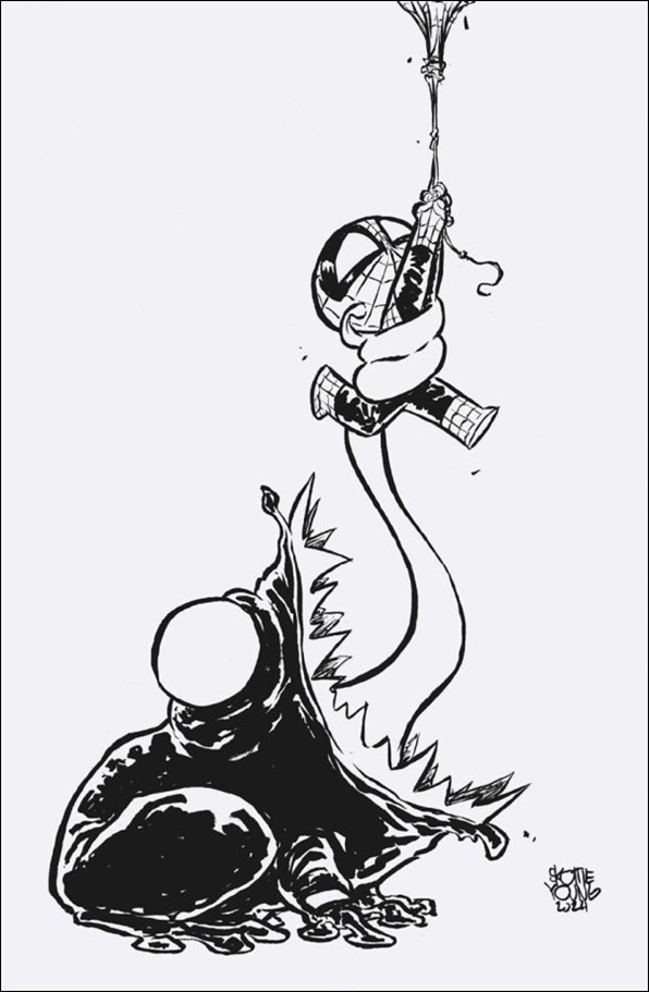 Amazing Spider-Man (2022) issue 67-E Skottie Young 8 1:100 Deaths of Spider-Man Cover